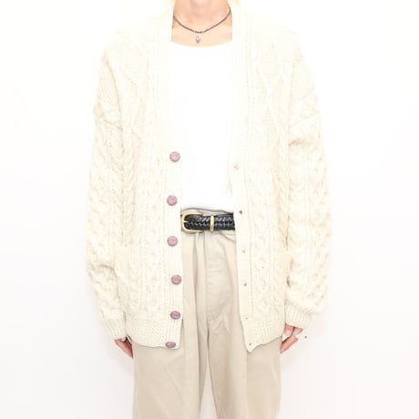 Vintage Cable Knit Cardigan