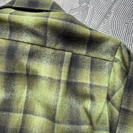70s Cascade Wool Ombre Plaid Shirt