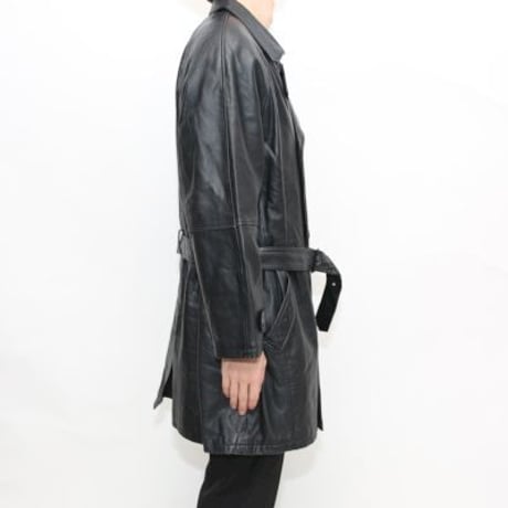 Black Leather Coat