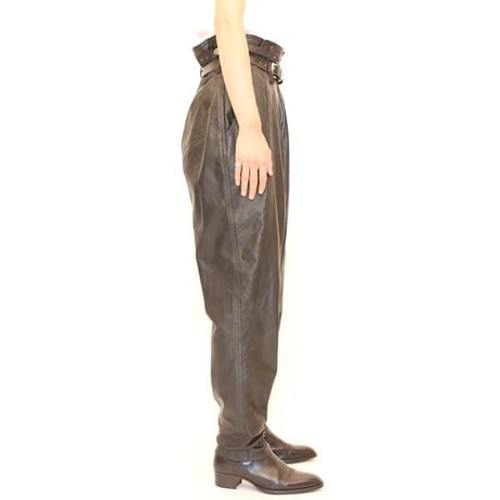 80's Black Leather Pants