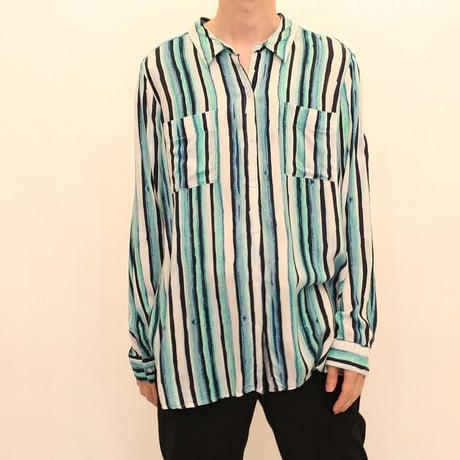 Rayon Stripes L/S Shirt