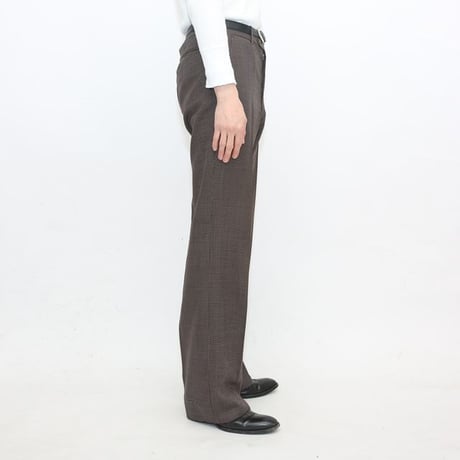 Dot Pattern Flared Wool Pants