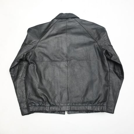 Black Leather Jacket Loose Silhouette