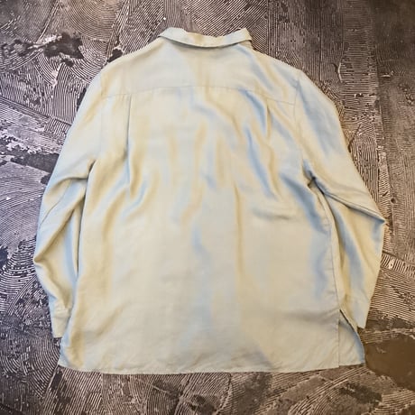 Open Collar Silk L/S Shirt