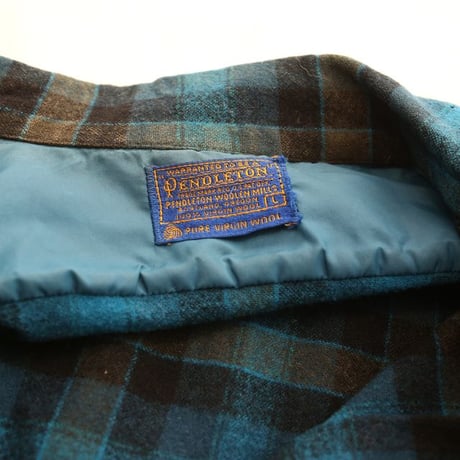 60s Pendleton Wool Plaid Loop Shirt