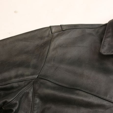 90s Andrew Marc × Wilsons Black Leather Sport Jacket