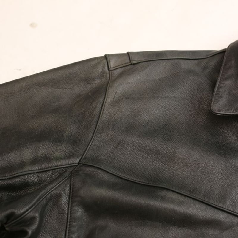 90s Andrew Marc × Wilsons Black Leather Sport J