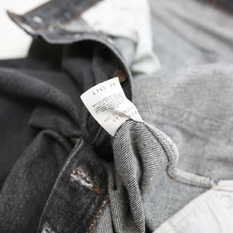 80s Levi's 501 "Yarn-dyed" Black Denim Pants