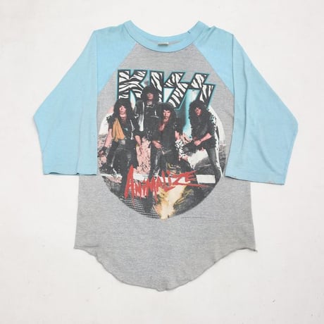 80's Kiss Tour T-Shirt Raglan Sleeves