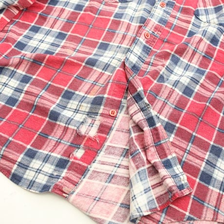 Print Flannel Plaid Shirt