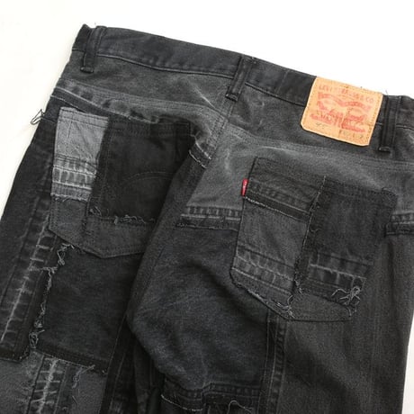 Levi's Patchwork Remake Black Denim Pants