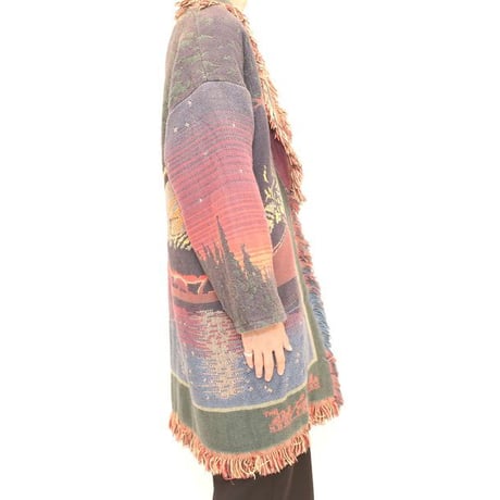Fringe Design Gobelin Coat
