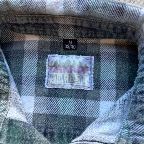 Euro Vintage Plaid Print Flannel Shirt