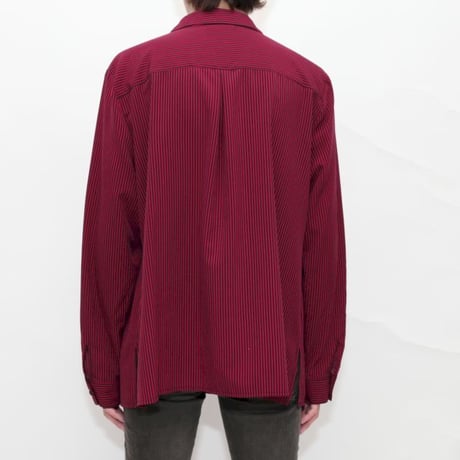 Red × Black Stripe L/S Shirt