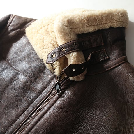 Vintage B-3 Mouton Leather Jacket