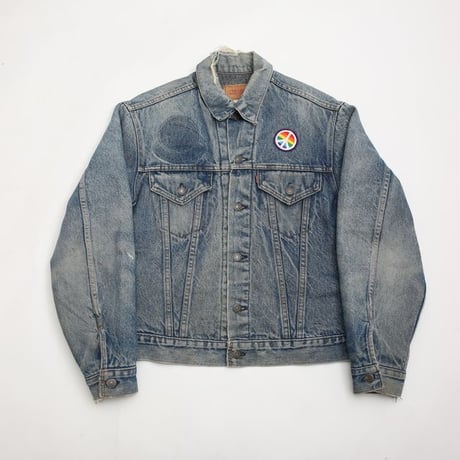 70s Levi's 70505-0317 Denim Jacket With Troy Blanket