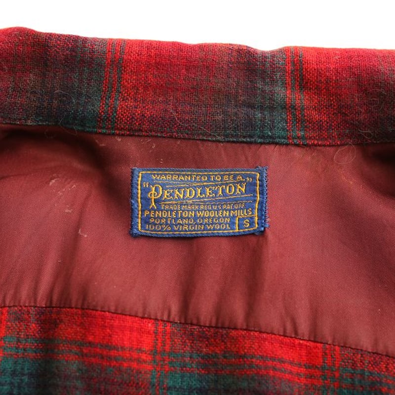 50s Pendleton Wool Plaid Loop Shirt | Strato 