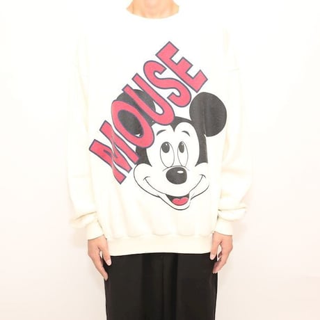 90's Disney 'Mickey' Print Sweat Shirt