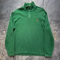 Polo by Ralph Lauren Half Zip Cotton Knit Sweater