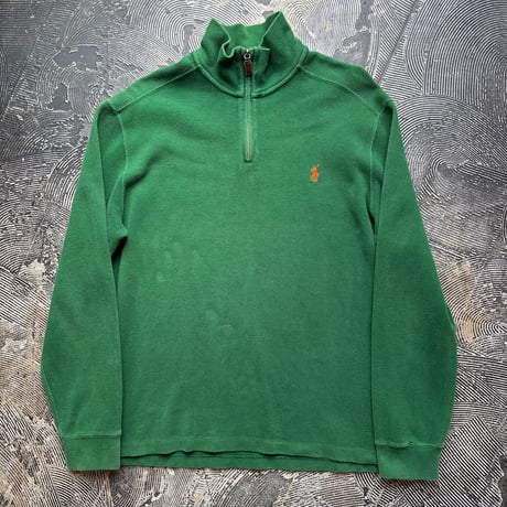 Polo by Ralph Lauren Half Zip Cotton Knit Sweater