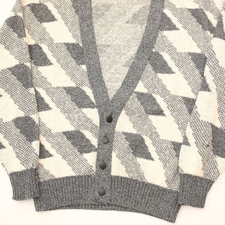 Vintage Cotton Acryl Knit Cardigan