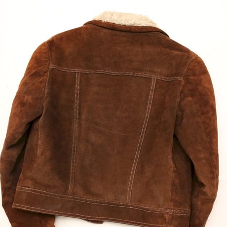 Vintage Suede Boa Jacket