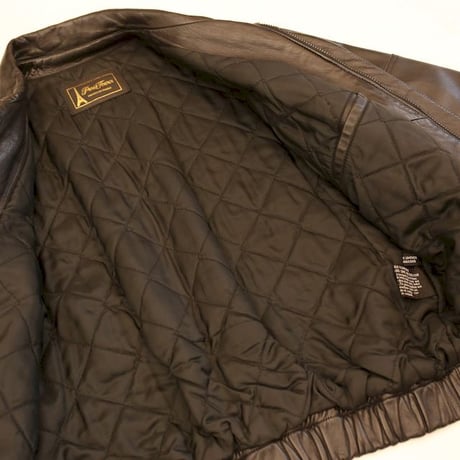 Black Lamb Leather Jacket Loose Silhouette