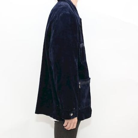 70's  Velour Boa Jacket Made In USA