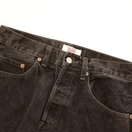 Levi's 501 Black Denim Pants MADE IN USA