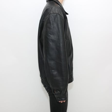 Black Leather Jacket NASCAR