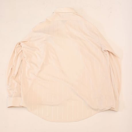 Stripe Pattern Polyester Shirt MADE IN USA
