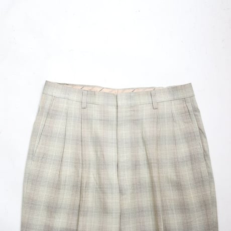 2Tuc Plaid Slacks