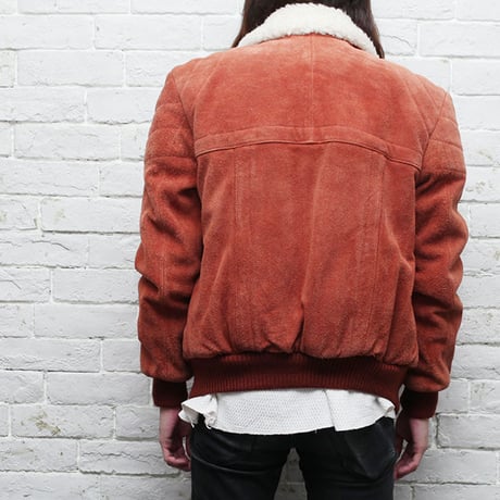 Vintage Suede Boa Jacket