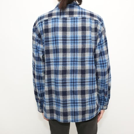 70s Montgomery Ward Wool Plaid Loop Shirt