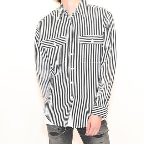 Rayon Stripe L/S Shirt