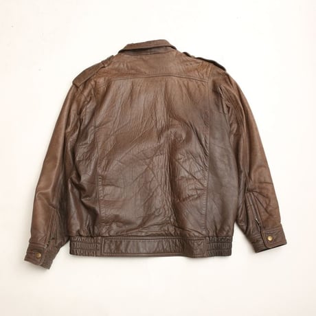 Vintage Brown Leather Jacket