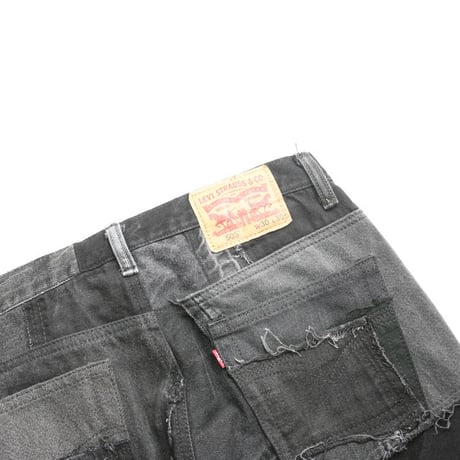 Levi's Patchwork Remake Black Denim Pants
