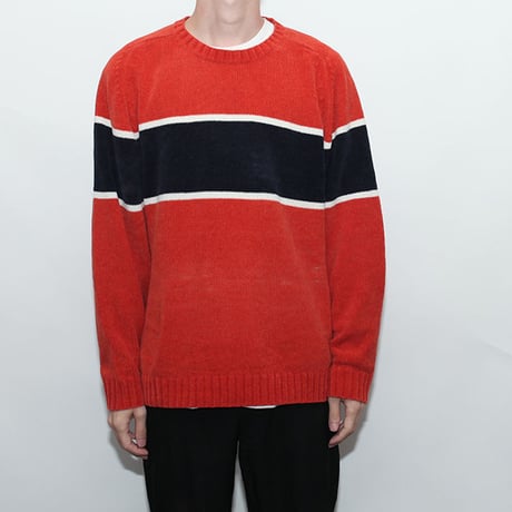 Velours Border knit