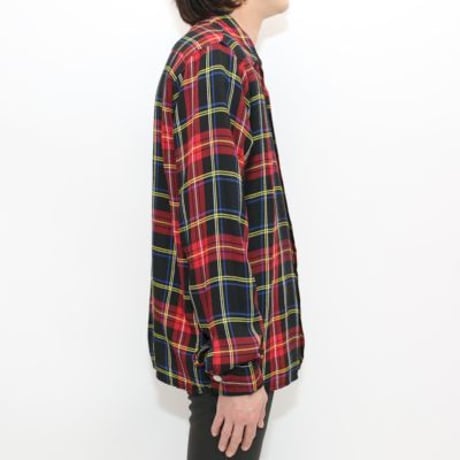 70's Rayon Plaid L/S Shirt