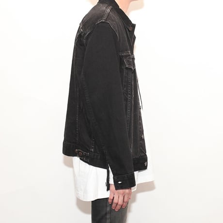 Levis Black Denim Trucker Jacket  2 tone