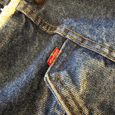 80-90s Levi's Denim Sherpa Trucker Jacket