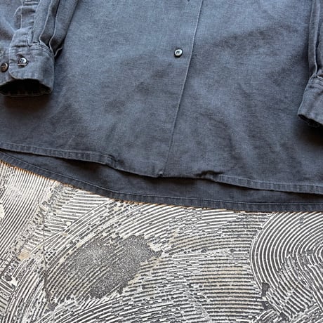 Open Collar Linen Cotton Shirt