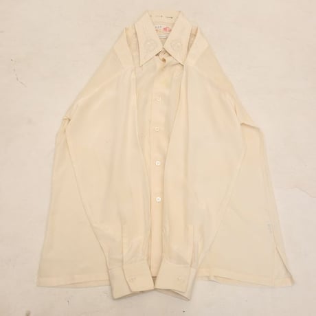 1970s Hand Embroidered 100% Pure Silk Shirt