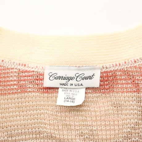 Flower Pattern Acryl Knit Cardigan