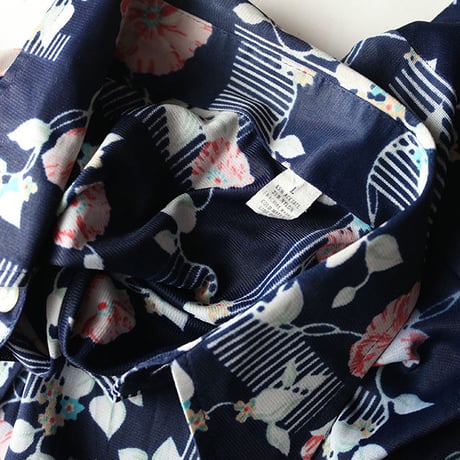 Vintage Flower Pattern Shirt
