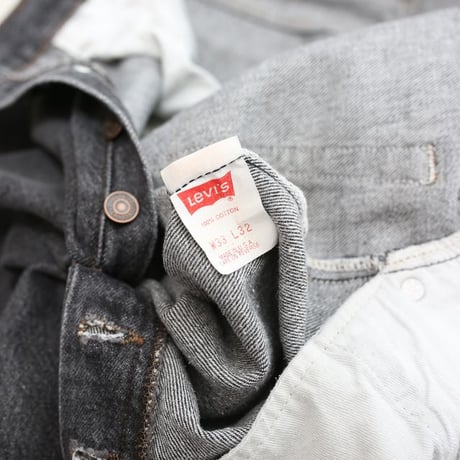 80s Levi's 501 "Yarn-dyed" Black Denim Pants
