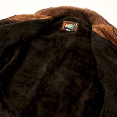 Nuback Leather Boa Jacket