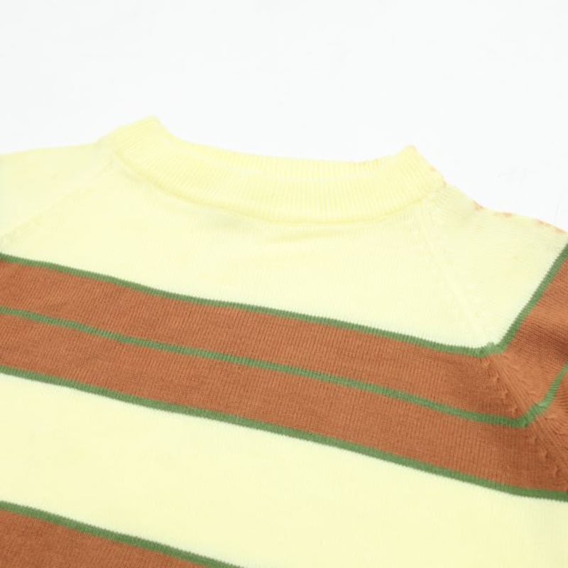 TOWN CRAFT S/S Border Knit | Strato