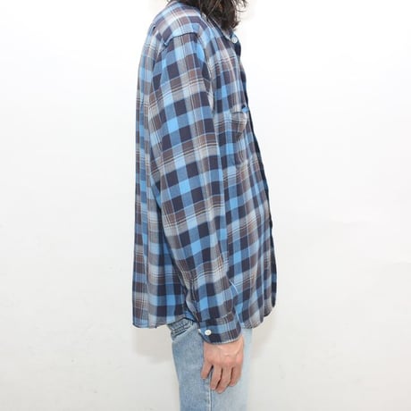 60s Open Collar Rayon Shirt
