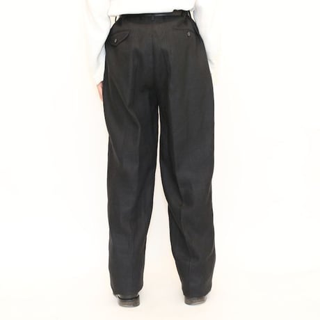 Ralph Lauren Black Linen 2Tac Slacks Pants